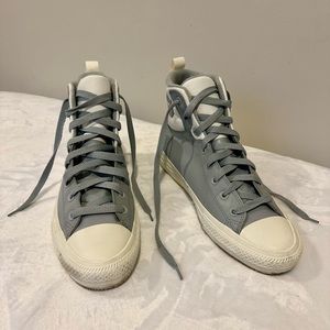 Converse Chuck Taylor All Star Berkshire Boot Hi Top- Size 12-Grey and White